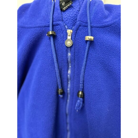 Coaco New York Mens XL Royal Blue Fleece Full-Zip Hoodie - Picture 4 of 8